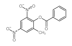 Phenol,2-methyl-4,6-dinitro-, 1-benzoate结构式