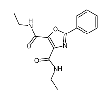 2-phenyl-oxazole-4,5-dicarboxylic acid bis-ethylamide结构式