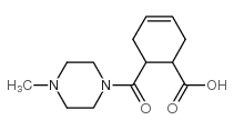 6-(4-methylpiperazine-1-carbonyl)cyclohex-3-ene-1-carboxylic acid structure