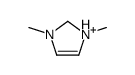 1,3-dimethyl-1,2-dihydroimidazol-1-ium结构式