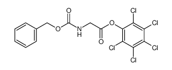 N-(benzyloxycarbonyl)glycine pentachlorophenyl ester结构式