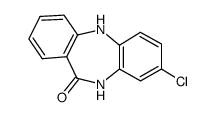 8-Chloro-11-oxo-10,11-dihydro-5H-dibenzo-1,4-diazepine Structure