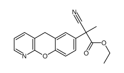 ALFA-METHYL-ALFA-CYANO-5H-[1] BENZOPYRANO [2,3-B] PYRIDINE-7-ACETIC ACID ETHYL ESTER structure