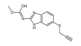 methyl N-(6-prop-2-ynylsulfanyl-1H-benzimidazol-2-yl)carbamate结构式