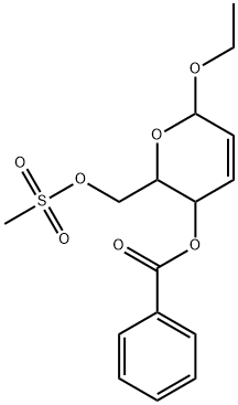 3-(Benzoyloxy)-6-ethoxy-3,6-dihydro-2H-pyran-2-methanol methanesulfonate结构式