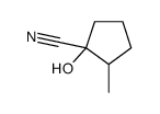 1-hydroxy-2-methylcyclopentane-1-carbonitrile结构式