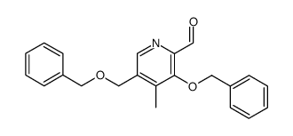 3-benzyloxy-5-benzyloxymethyl-4-methyl-pyridine-2-carbaldehyde Structure