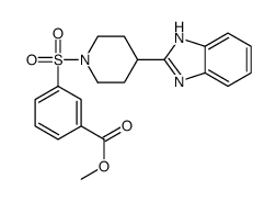 Benzoic acid, 3-[[4-(1H-benzimidazol-2-yl)-1-piperidinyl]sulfonyl]-, methyl ester (9CI) picture