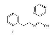 Pyrazinecarboxamide, N-[2-(2-fluorophenyl)ethyl]- (9CI)结构式