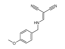 2-[[(4-methoxyphenyl)methylamino]methylidene]propanedinitrile结构式