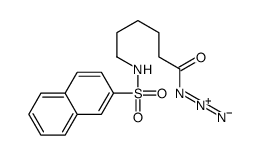 6-(naphthalen-2-ylsulfonylamino)hexanoyl azide Structure