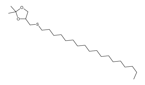 2,2-dimethyl-4-(octadecylsulfanylmethyl)-1,3-dioxolane Structure