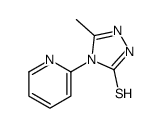 3-methyl-4-pyridin-2-yl-1H-1,2,4-triazole-5-thione结构式