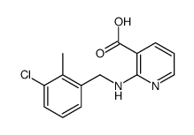 2-[(3-chloro-2-methylphenyl)methylamino]pyridine-3-carboxylic acid结构式