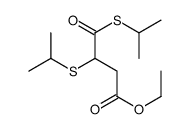 ethyl 4-oxo-3,4-bis(propan-2-ylsulfanyl)butanoate Structure