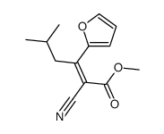 methyl 2-cyano-3-(furan-2-yl)-5-methylhex-2-enoate结构式