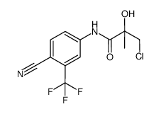 3-chloro-N-(4-cyano-3-(trifluoromethyl)phenyl)-2-hydroxy-2-methylpropanamide结构式