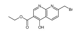 7-bromomethyl-4-oxo-1,4-dihydro-[1,8]naphthyridine-3-carboxylic acid ethyl ester Structure