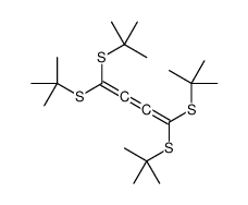 1,1,4,4-tetrakis(tert-butylsulfanyl)buta-1,2,3-triene结构式