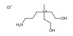 3-aminopropyl-bis(2-hydroxyethyl)-methylazanium,chloride Structure