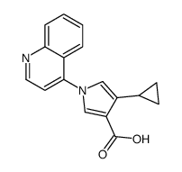 4-cyclopropyl-1-quinolin-4-ylpyrrole-3-carboxylic acid Structure