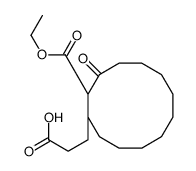 3-(1-ethoxycarbonyl-2-oxocyclododecyl)propanoic acid结构式