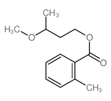 3-methoxybutyl 2-methylbenzoate structure