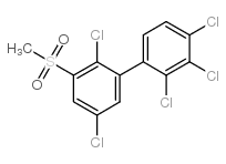 3-Methylsulfonyl-2,2',3',4',5-pentachlorobiphenyl Structure