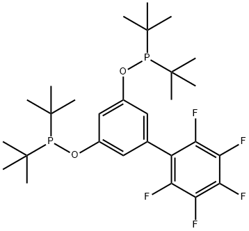 1,3-Bis(di-tert-butylphosphinooxy)-5-(pentafluorophenyl)benzene Structure
