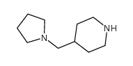 Piperidine, 4-(1-pyrrolidinylmethyl)- (9CI) Structure