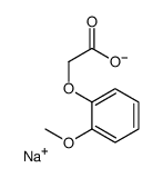 sodium (2-methoxyphenoxy)acetate Structure