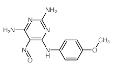 2,4,6-Pyrimidinetriamine,N4-(4-methoxyphenyl)-5-nitroso- Structure