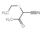 Butanenitrile,2-(ethylthio)-3-oxo- Structure