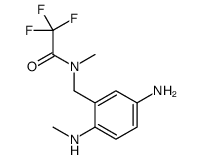 N-[[5-amino-2-(methylamino)phenyl]methyl]-2,2,2-trifluoro-N-methylacetamide structure