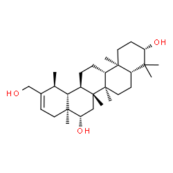 (18α,19α)-Urs-20-ene-3β,16β,30-triol结构式