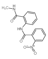 N-[2-(methylcarbamoyl)phenyl]-2-nitro-benzamide structure