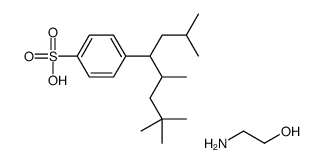 2-aminoethanol,4-(2,5,7,7-tetramethyloctan-4-yl)benzenesulfonic acid Structure