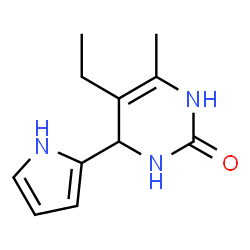 2(1H)-Pyrimidinone,5-ethyl-3,4-dihydro-6-methyl-4-(1H-pyrrol-2-yl)-(9CI) Structure