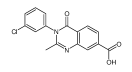 7-Quinazolinecarboxylic acid, 3,4-dihydro-3-(3-chlorophenyl)-2-methyl- 4-oxo- picture