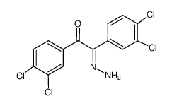 (E)-1,2-bis(3,4-dichlorophenyl)-2-hydrazonoethan-1-one Structure