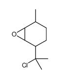 5-(2-chloropropan-2-yl)-2-methyl-7-oxabicyclo[4.1.0]heptane Structure