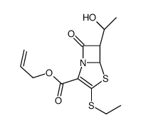 allyl [5R-[5alpha,6alpha(R*)]]-3-(ethylthio)-6-(1-hydroxyethyl)-7-oxo-4-thia-1-azabicyclo[3.2.0]hept-2-ene-2-carboxylate结构式