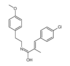 2-Propenamide, 3-(4-chlorophenyl)-N-(2-(4-methoxyphenyl)ethyl)-2-methy l- picture