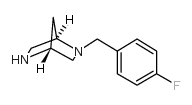 2-(4-氟苄基)-2,5-二氮杂双环[2.2.1]庚烷结构式