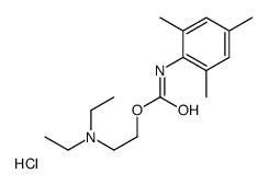 CARBANILIC ACID, 2,4,6-TRIMETHYL-, 2-(DIETHYLAMINO)ETHYL ESTER, HYDROC HLORIDE结构式