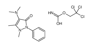 4-(dimethylamino)-1,2-dihydro-1,5-dimethyl-2-phenyl-3H-pyrazol-3-one, compound with 2,2,2-trichloroethyl carbamate (1:1) picture