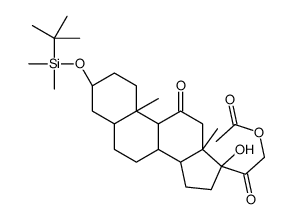 (3α,5β)-21-(Acetyloxy)-3-[[(1,1-dimethylethyl)dimethylsilyl]oxy]-17-hydroxy-pregnane-11,20-dione structure