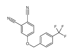 4-[[4-(trifluoromethyl)phenyl]methoxy]benzene-1,2-dicarbonitrile Structure