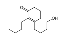 2-butyl-3-(4-hydroxybutyl)cyclohex-2-en-1-one Structure