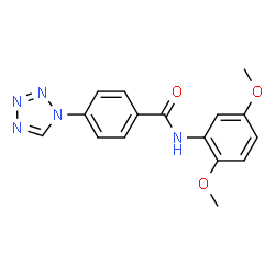 N-(2,5-Dimethoxyphenyl)-4-(1H-tetrazol-1-yl)benzamide picture